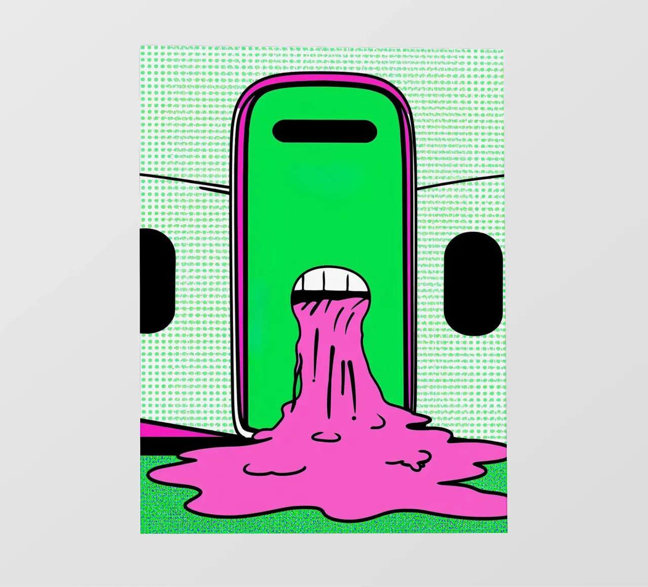Dripping della porta dell'aereo - Pop Art pellicola backlit da ColorCrash Gallery