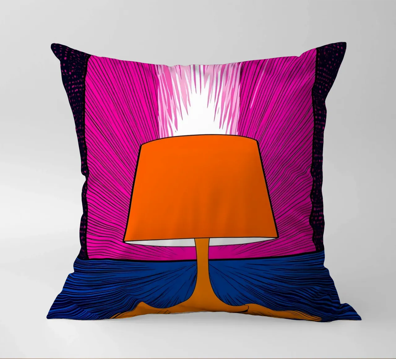 Lampada luminosa - Pop Art cuscino da ColorCrash Gallery