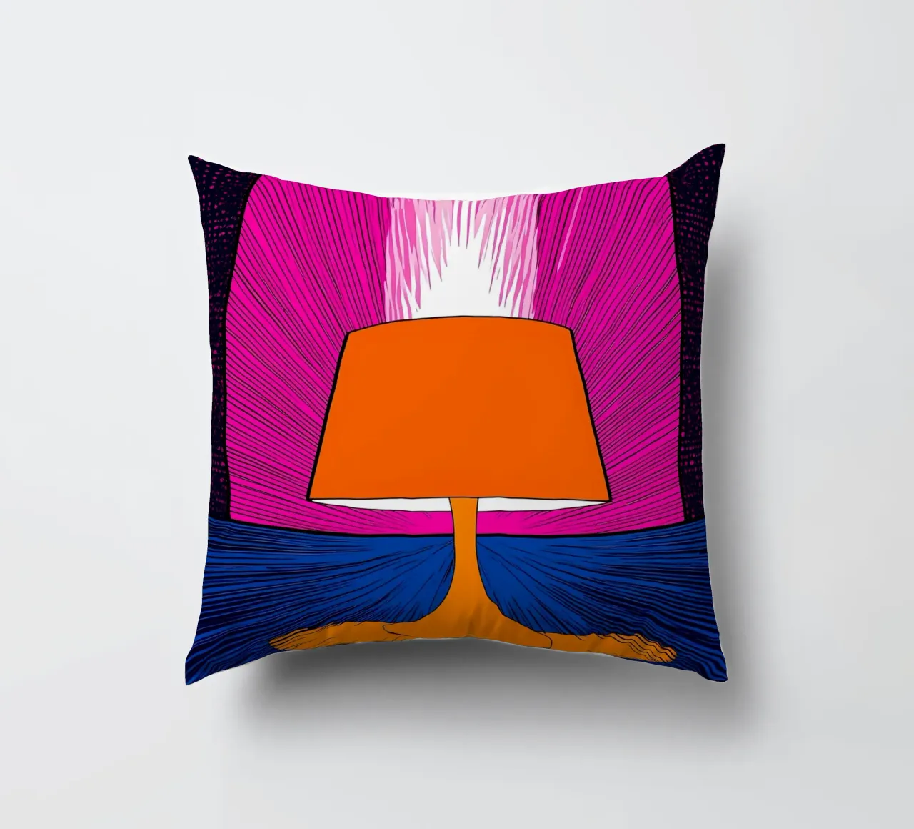 Lampada luminosa - Pop Art cuscino da ColorCrash Gallery