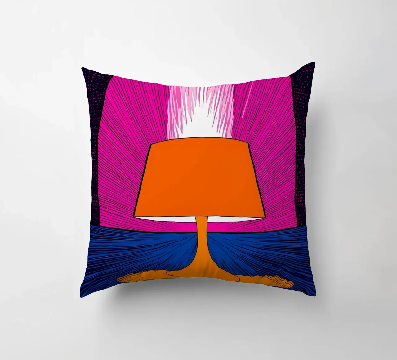 Lampada luminosa - Pop Art cuscino da ColorCrash Gallery