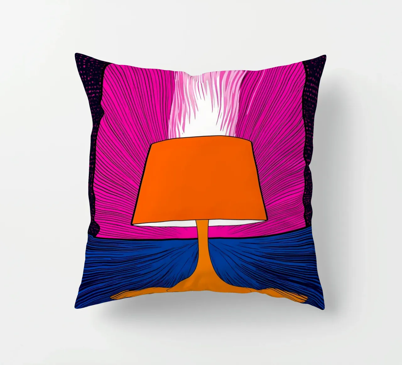 Lampada luminosa - Pop Art cuscino da ColorCrash Gallery