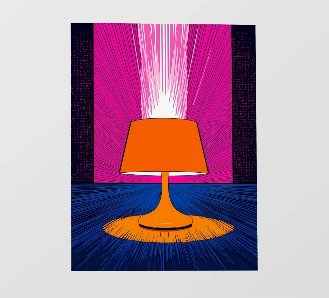 Lampada luminosa - Pop Art pellicola backlit da ColorCrash Gallery