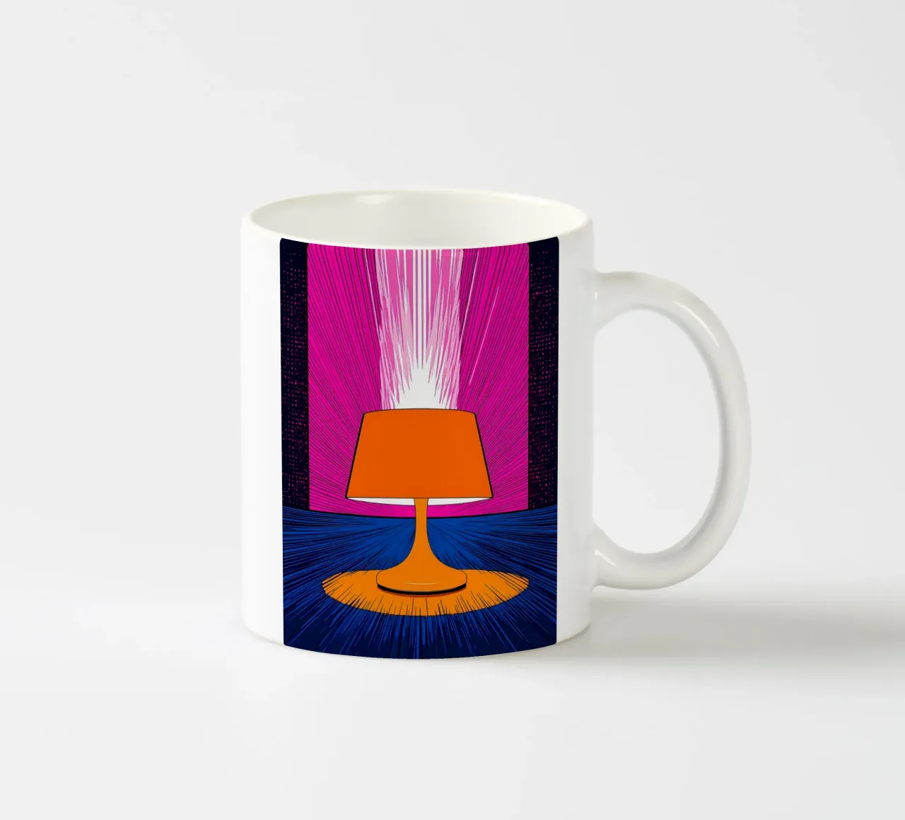 Lampada luminosa - Pop Art tazza in ceramica da ColorCrash Gallery
