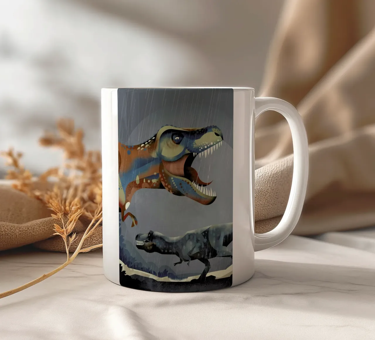 Tyrannosaurus Rex tazza in ceramica da Dieter Braun