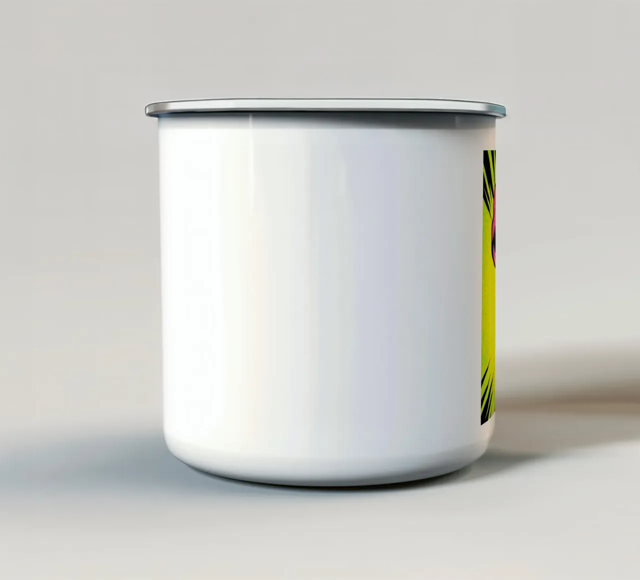 Anello a goccia - Pop Art tazza in smalto da ColorCrash Gallery