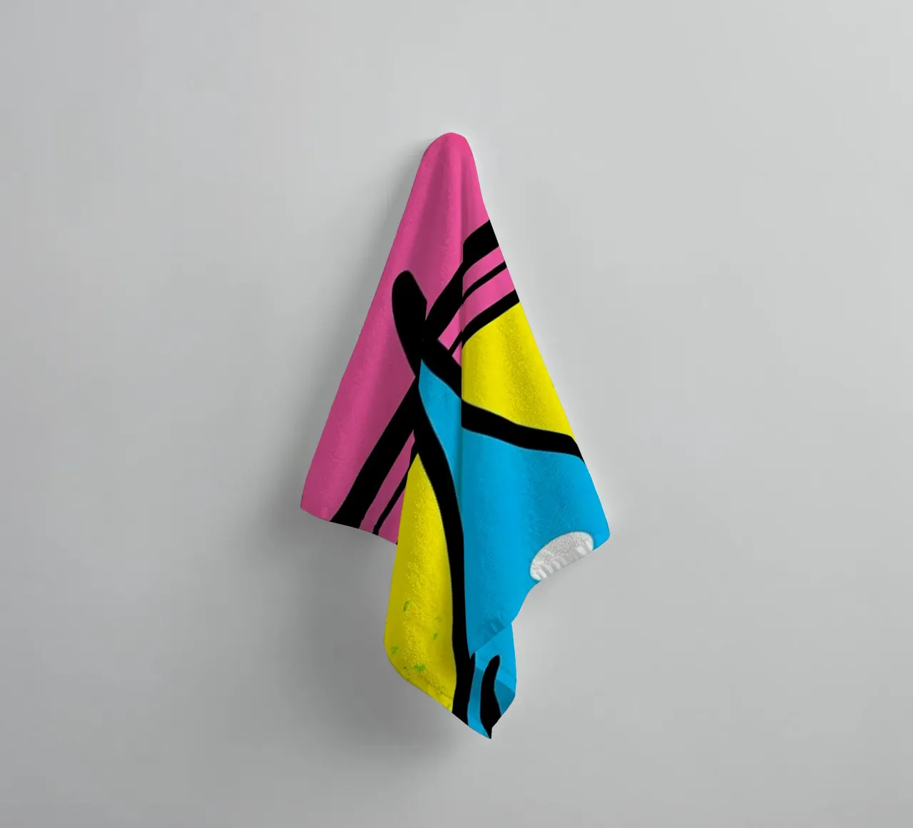 Droplet Ring - Pop Art towel by ColorCrash Gallery