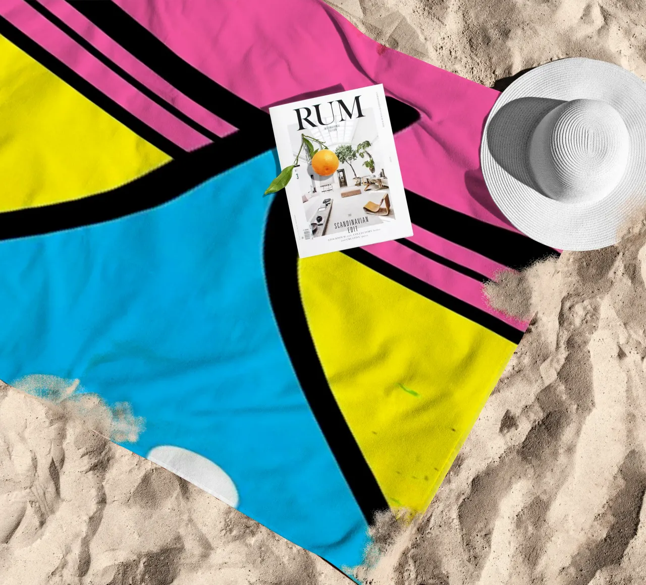 Anello a goccia - Pop Art telo mare da ColorCrash Gallery