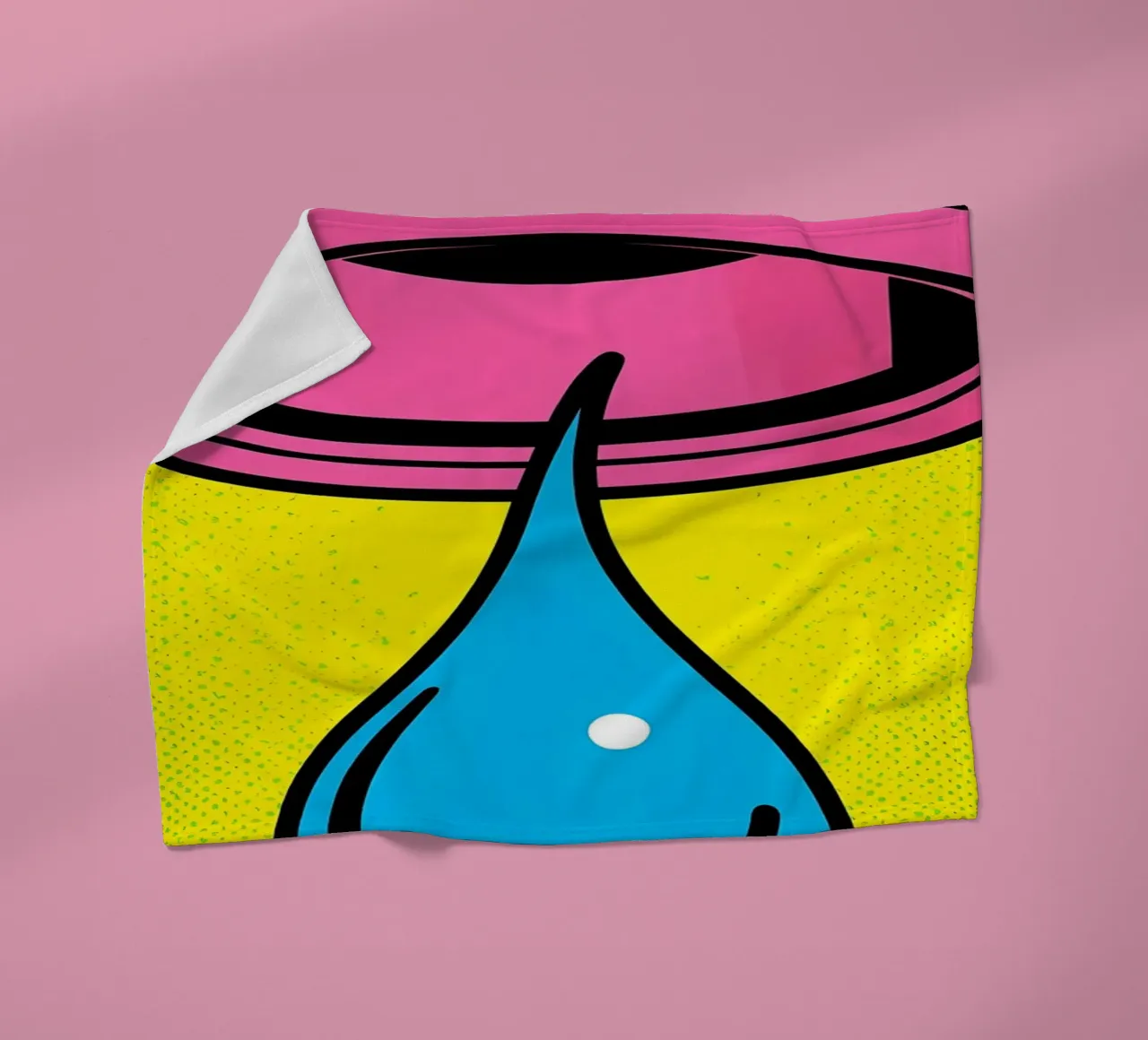 Anello a goccia - Pop Art coperta in pile da ColorCrash Gallery