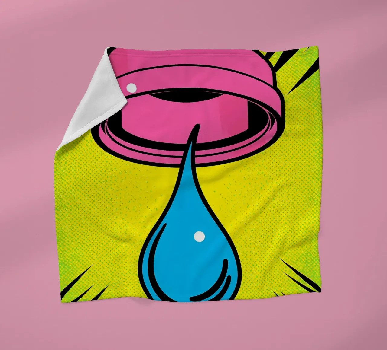 Anello a goccia - Pop Art coperta in pile da ColorCrash Gallery