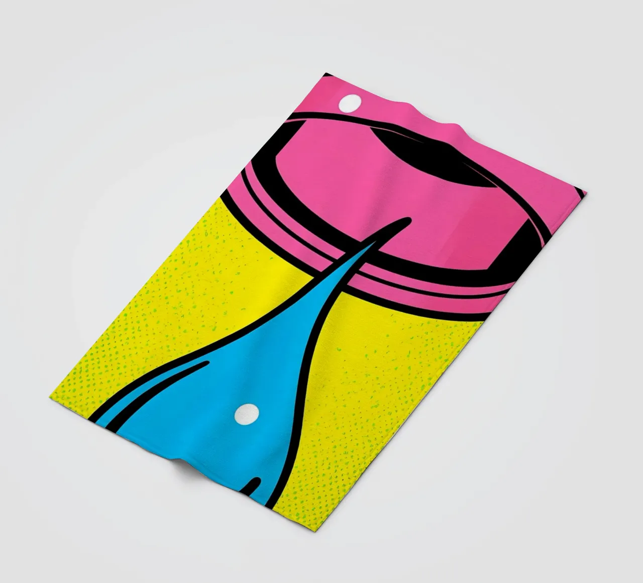 Anello a goccia - Pop Art coperta in pile da ColorCrash Gallery