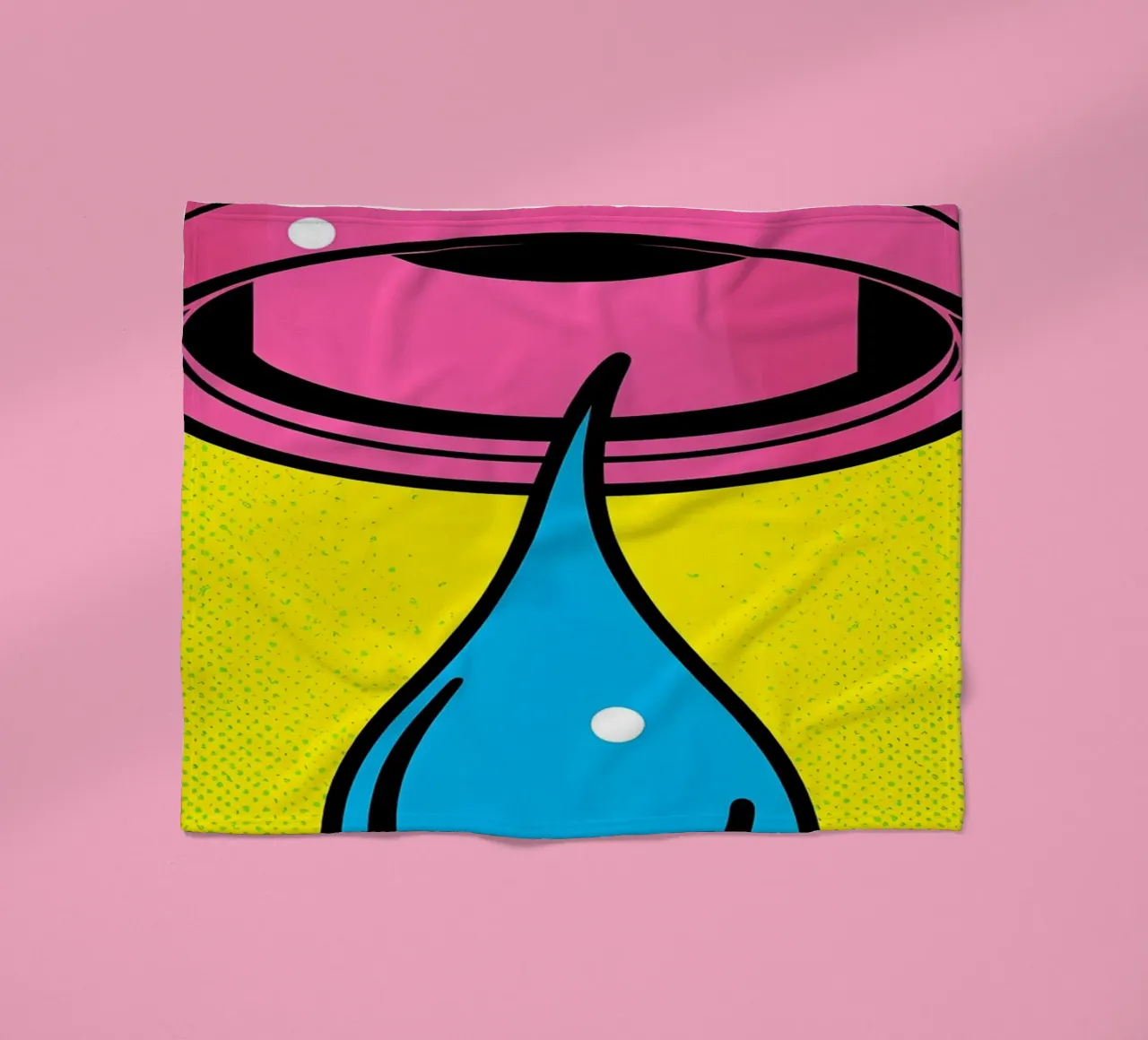 Anello a goccia - Pop Art coperta in pile da ColorCrash Gallery