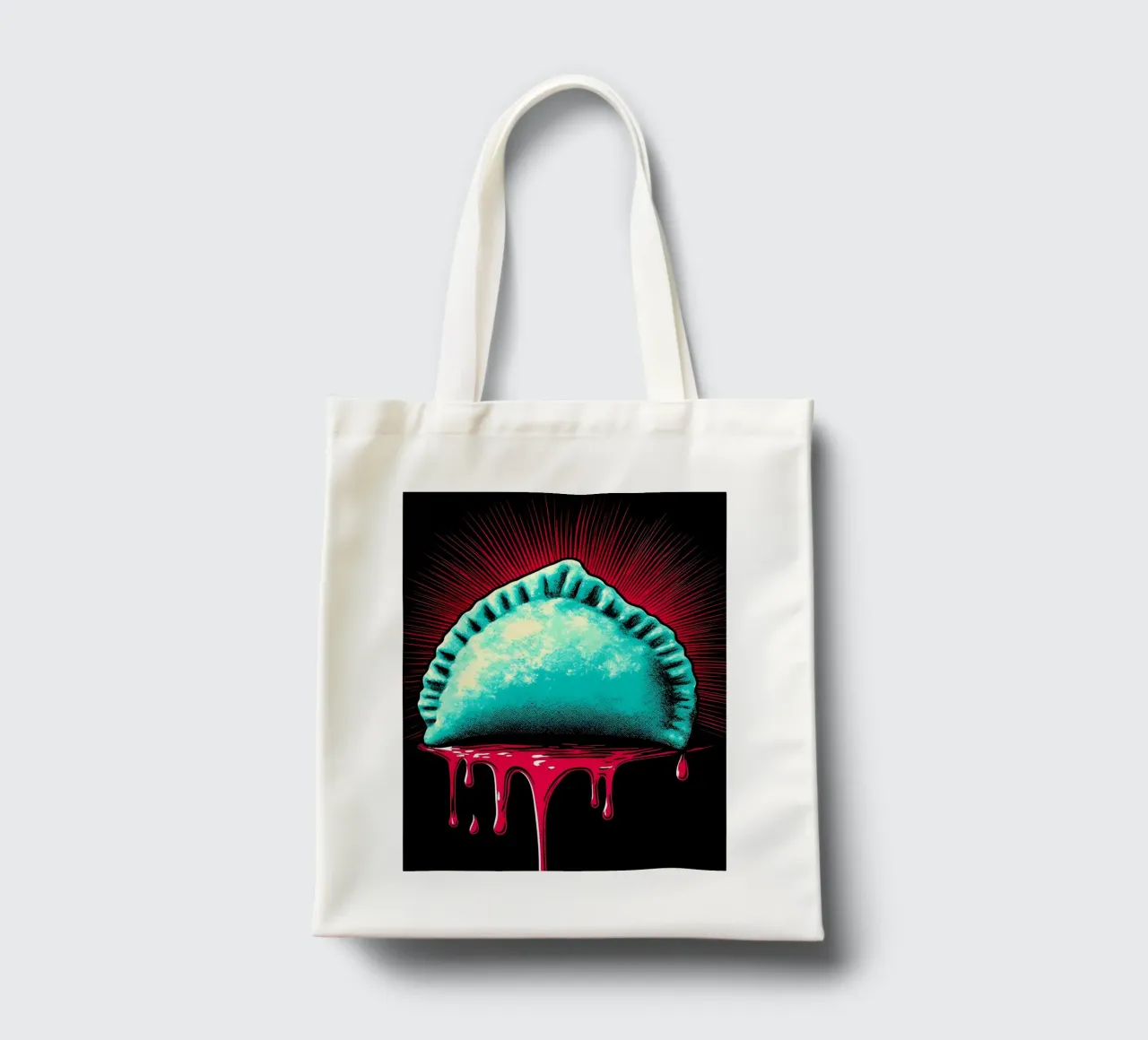 Empanada - Pop Art borsa in juta da ColorCrash Gallery