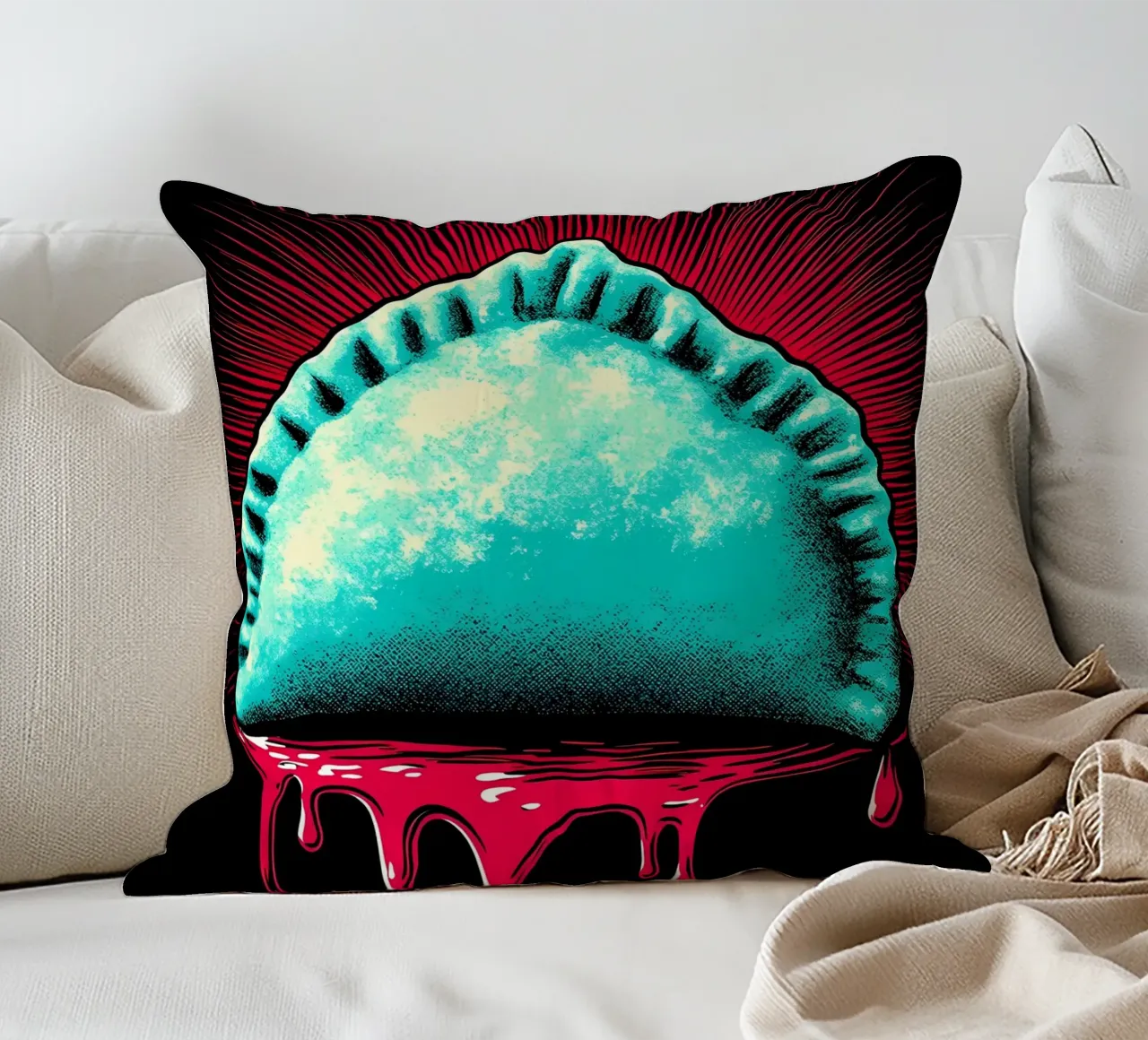 Empanada - Pop Art cuscino da ColorCrash Gallery