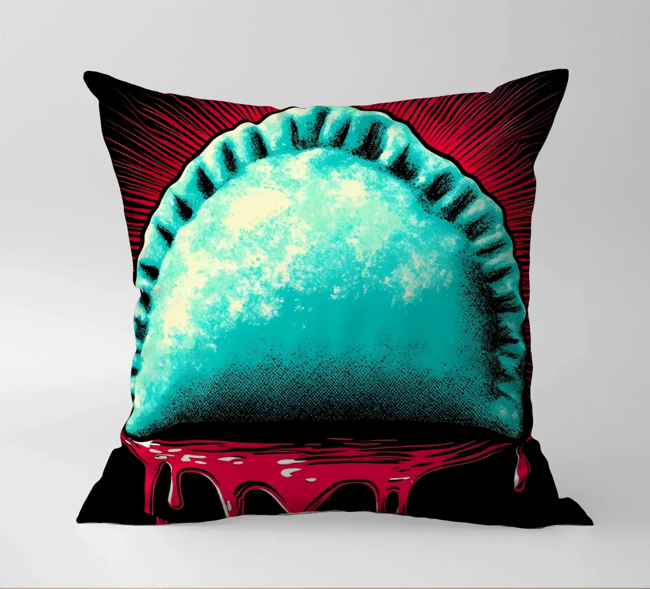 Empanada - Pop Art cuscino da ColorCrash Gallery