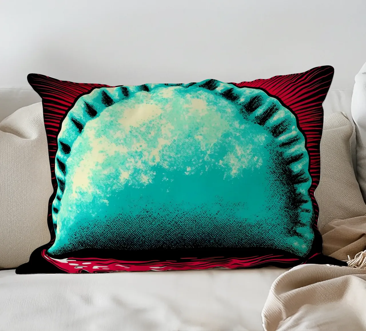 Empanada - Pop Art cuscino da ColorCrash Gallery