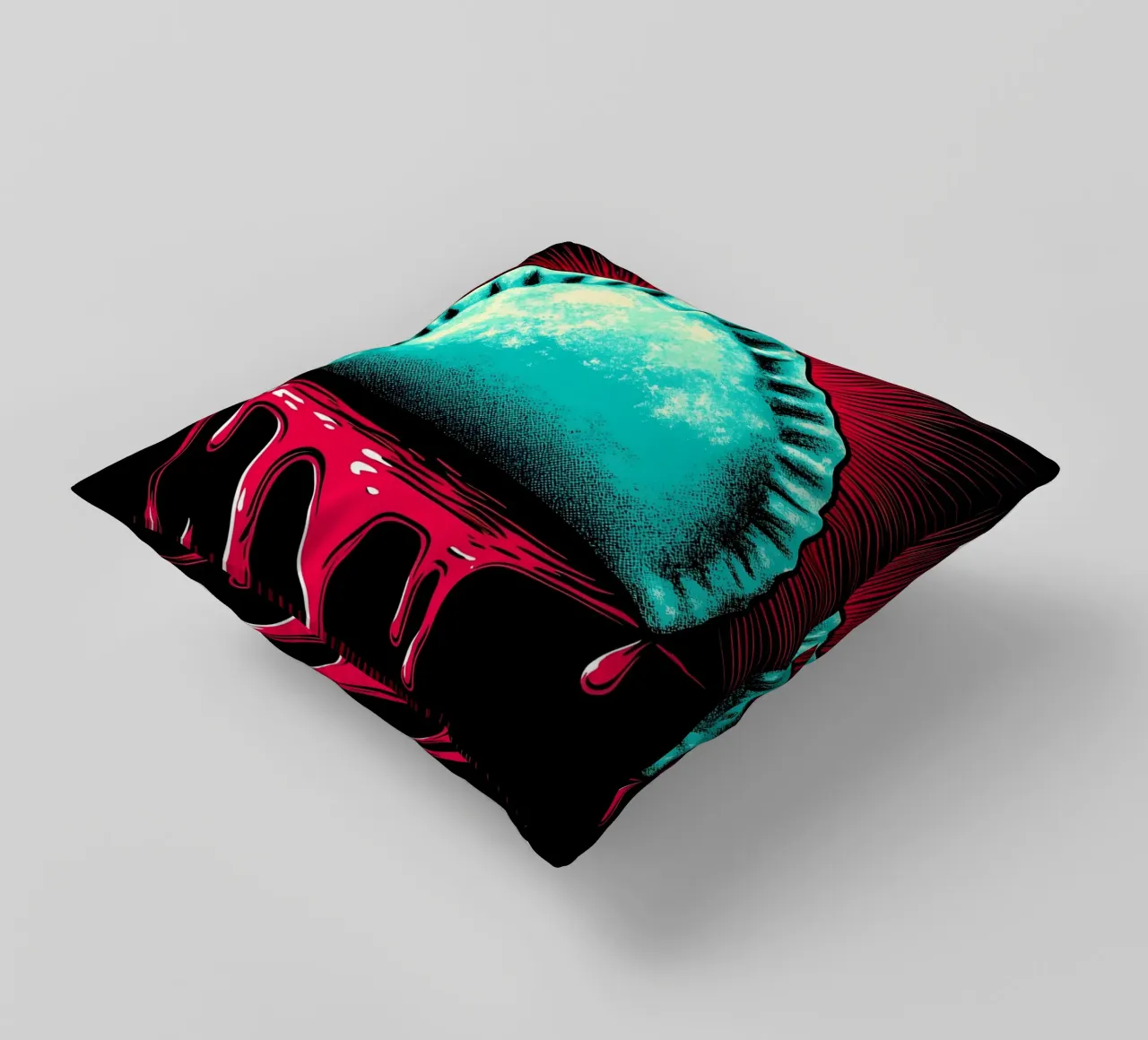 Empanada - Pop Art cuscino da ColorCrash Gallery