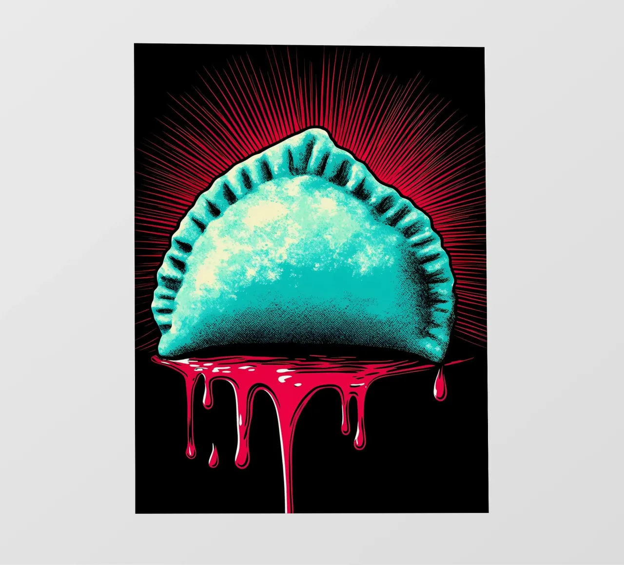 Empanada - Pop Art pellicola backlit da ColorCrash Gallery