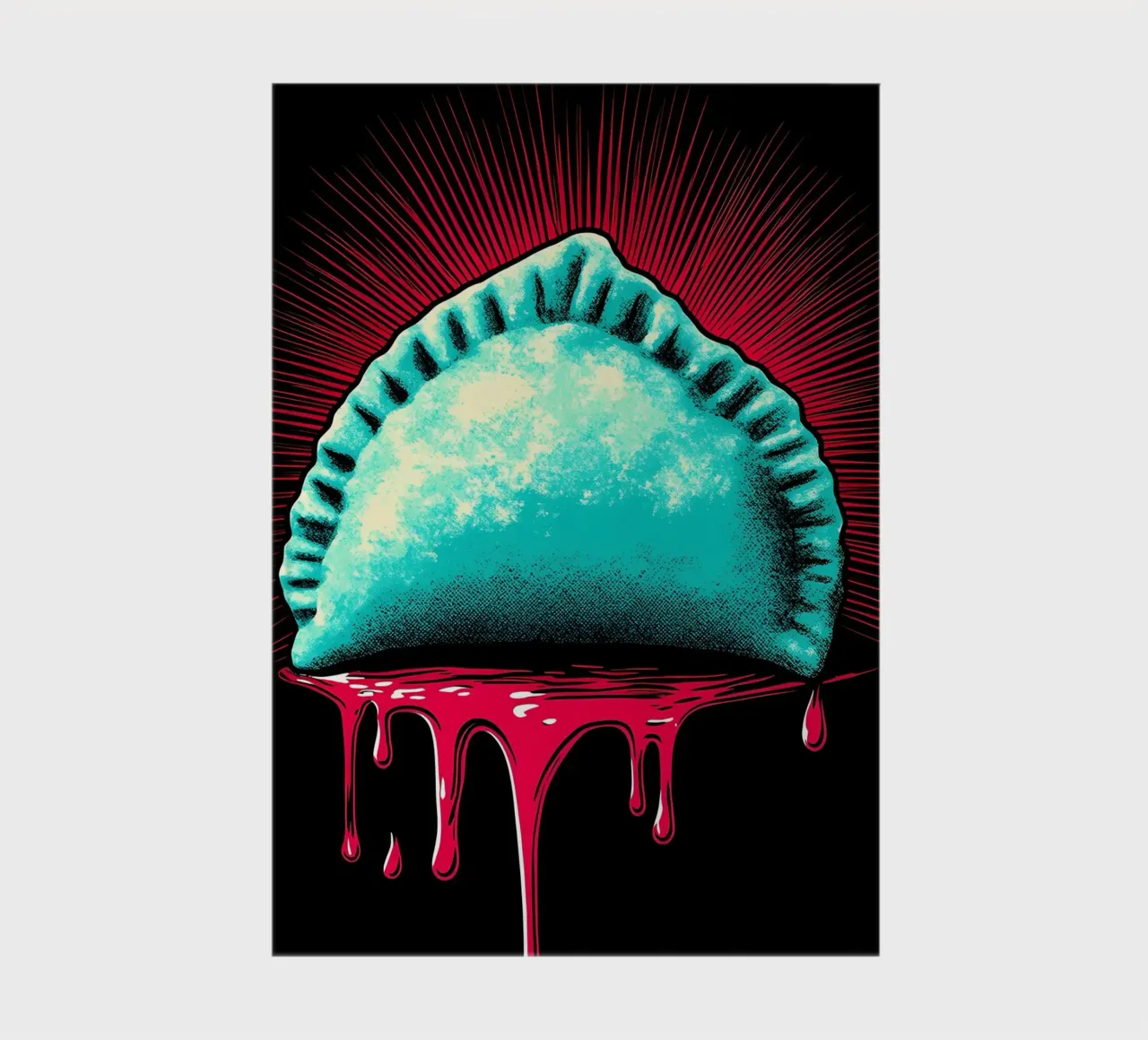 Empanada - Pop Art notebook by ColorCrash Gallery