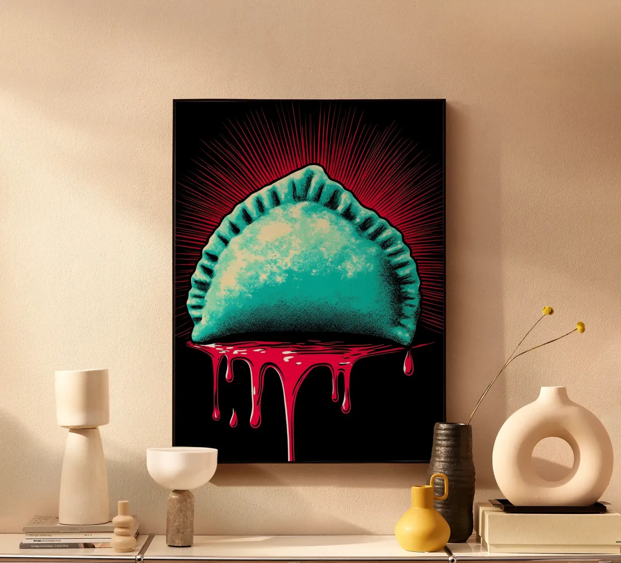 Empanada - Pop Art alluminio dibond da ColorCrash Gallery