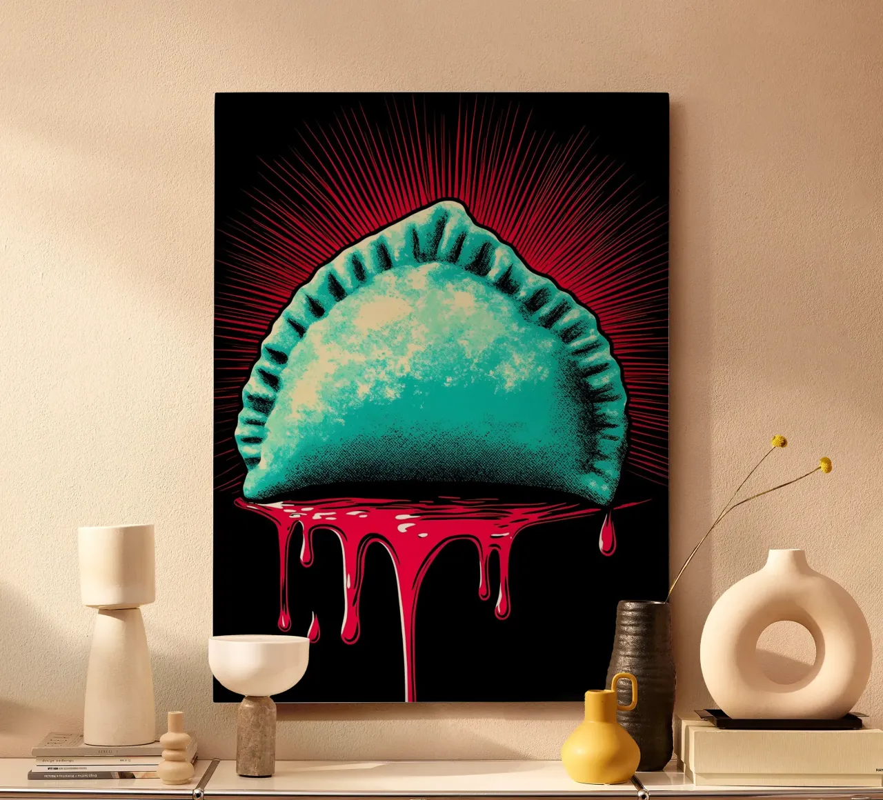 Empanada - Pop Art alluminio dibond da ColorCrash Gallery