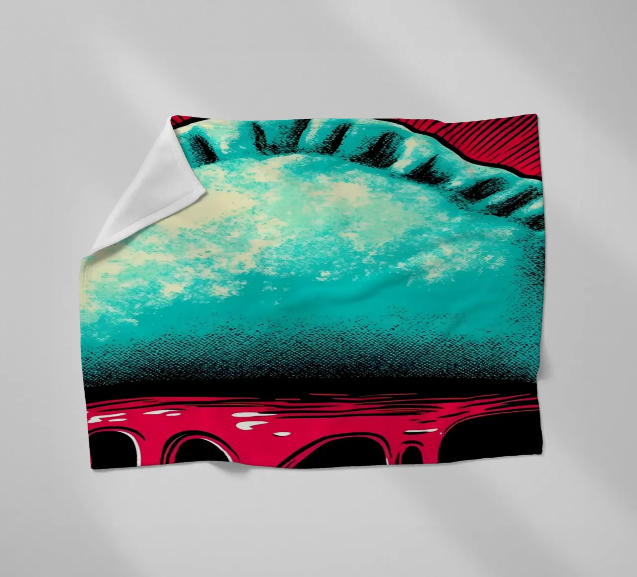 Empanada - Pop Art coperta in pile da ColorCrash Gallery