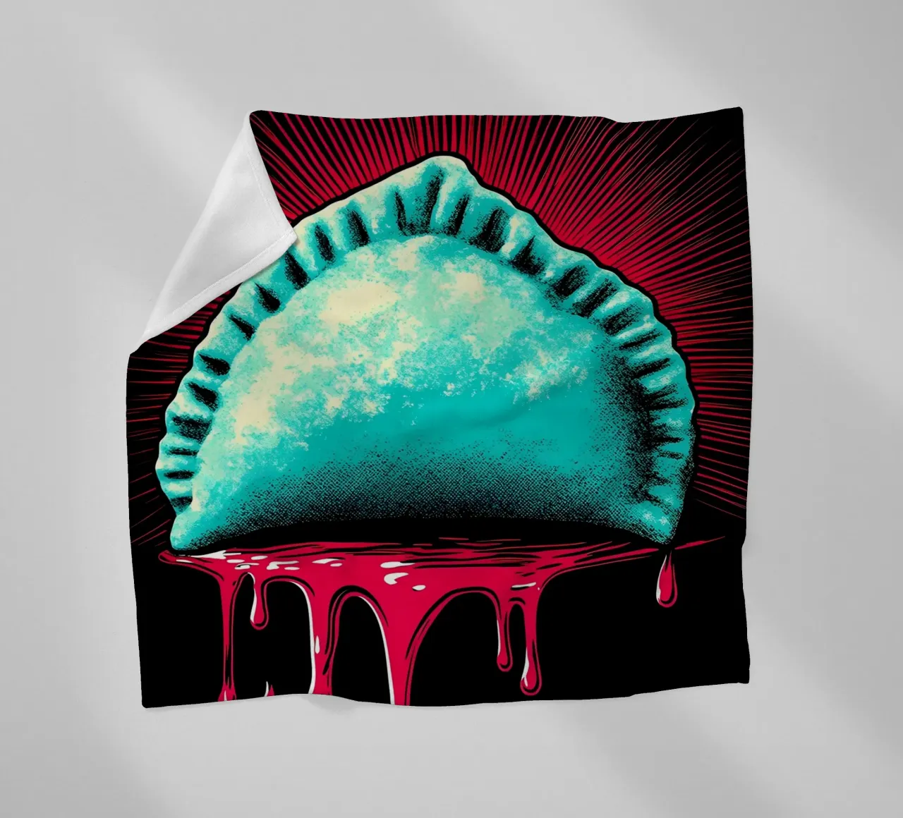 Empanada - Pop Art coperta in pile da ColorCrash Gallery