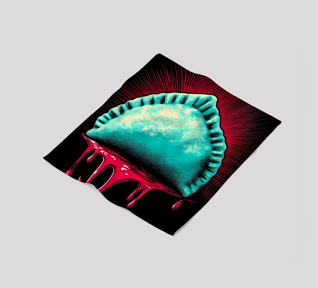 Empanada - Pop Art coperta in pile da ColorCrash Gallery