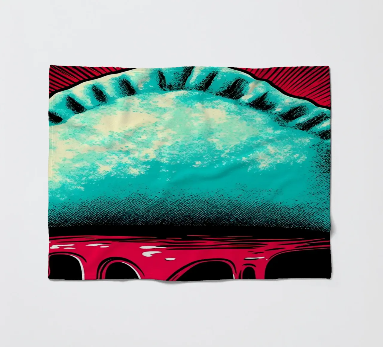 Empanada - Pop Art coperta in pile da ColorCrash Gallery