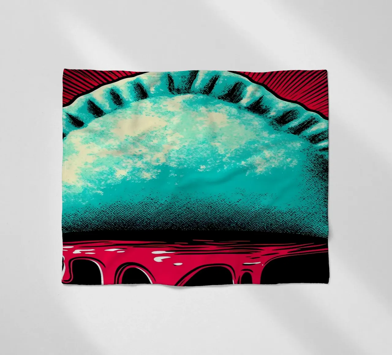 Empanada - Pop Art coperta in pile da ColorCrash Gallery