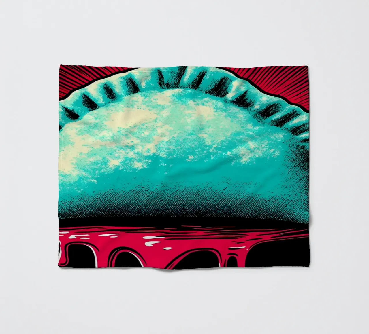Empanada - Pop Art coperta in pile da ColorCrash Gallery