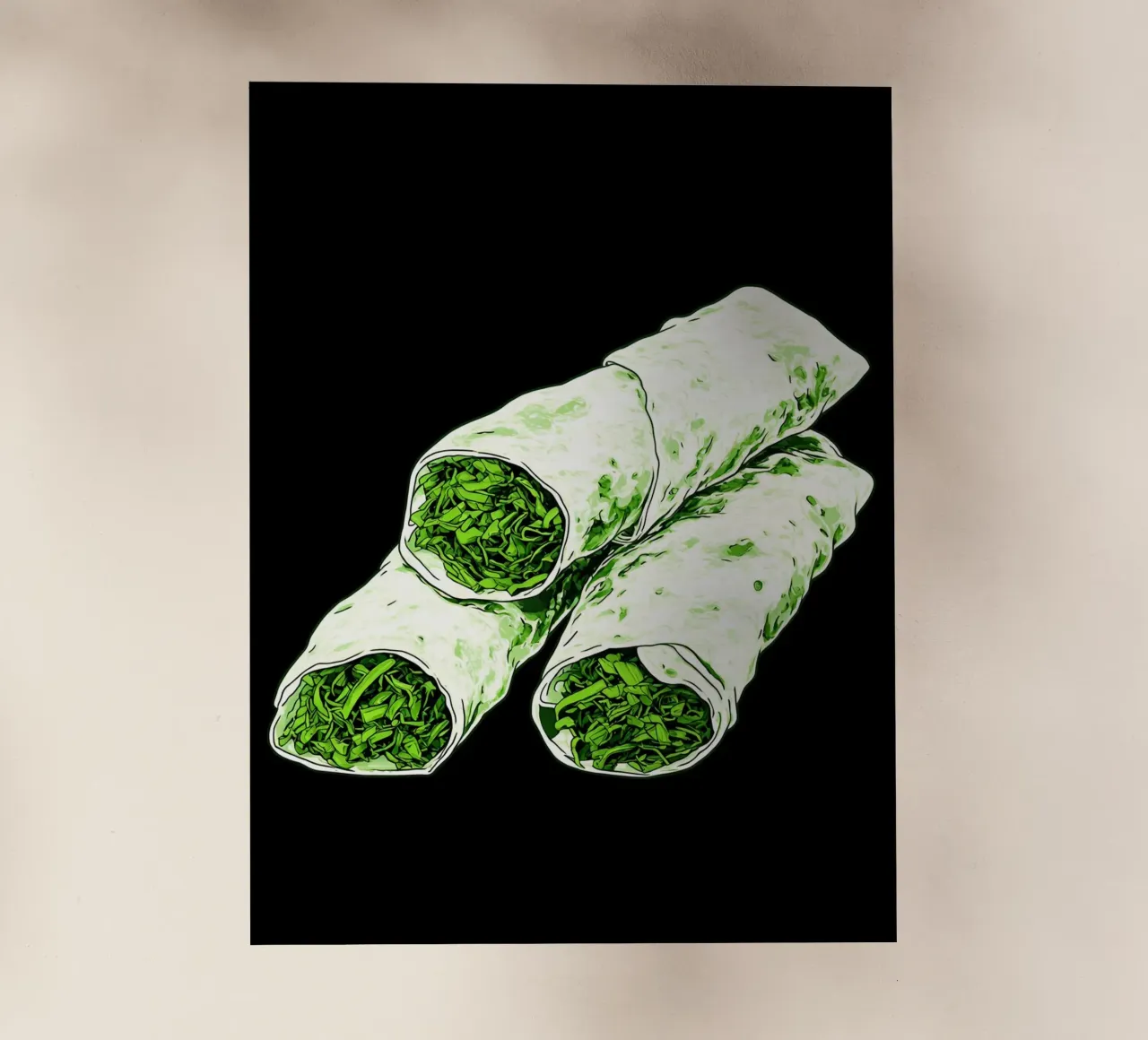 Burrito - Pop Art pellicola backlit da ColorCrash Gallery