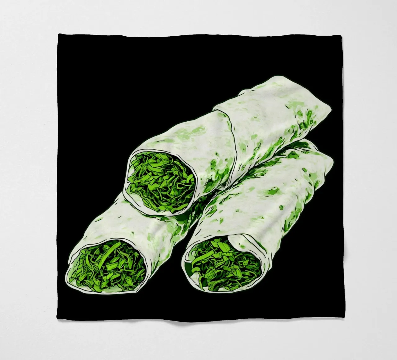 Burrito - Pop Art coperta in pile da ColorCrash Gallery