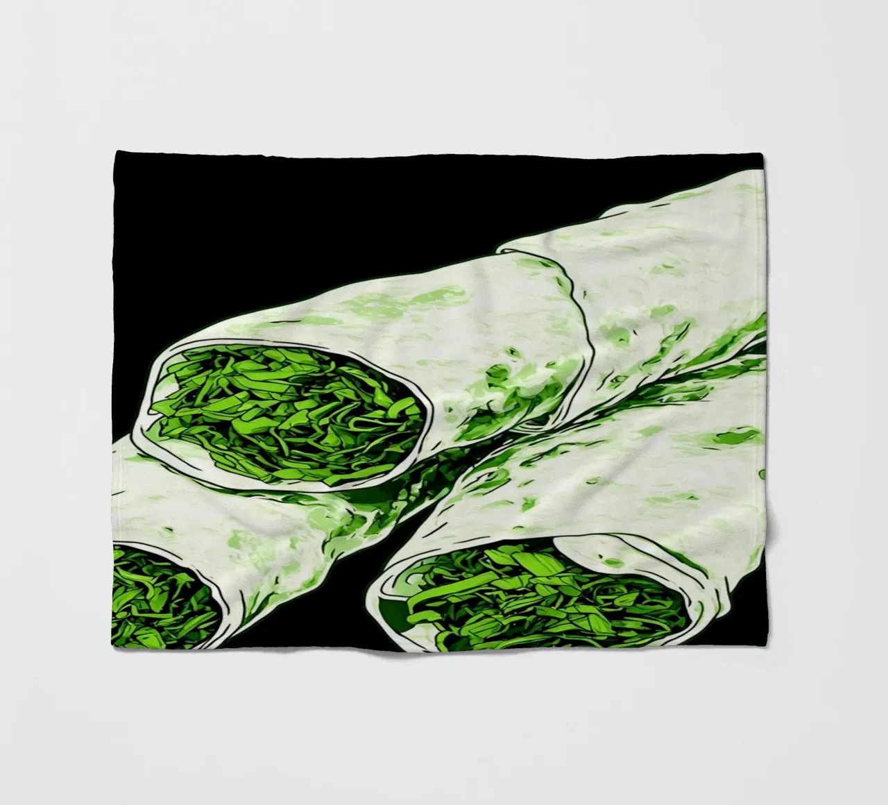 Burrito - Pop Art coperta in pile da ColorCrash Gallery