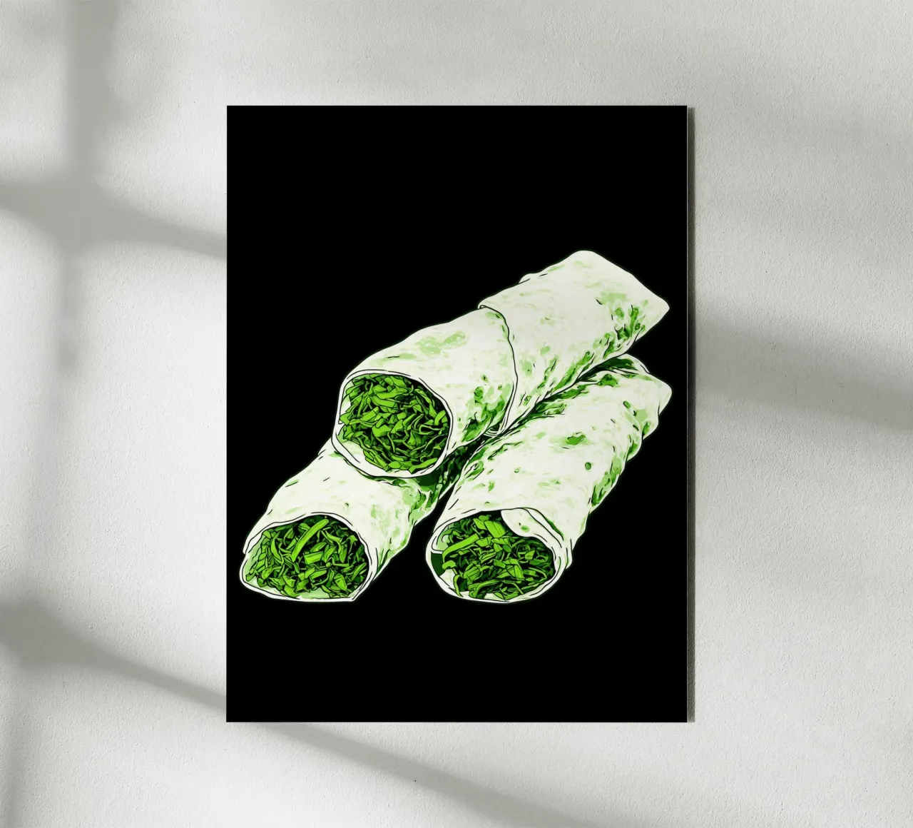 Burrito - Pop Art alluminio dibond da ColorCrash Gallery