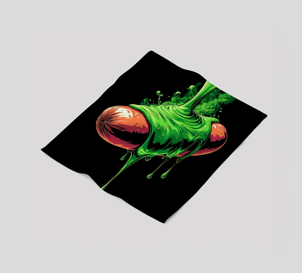 Salsiccia che cola - Pop Art coperta in pile da ColorCrash Gallery