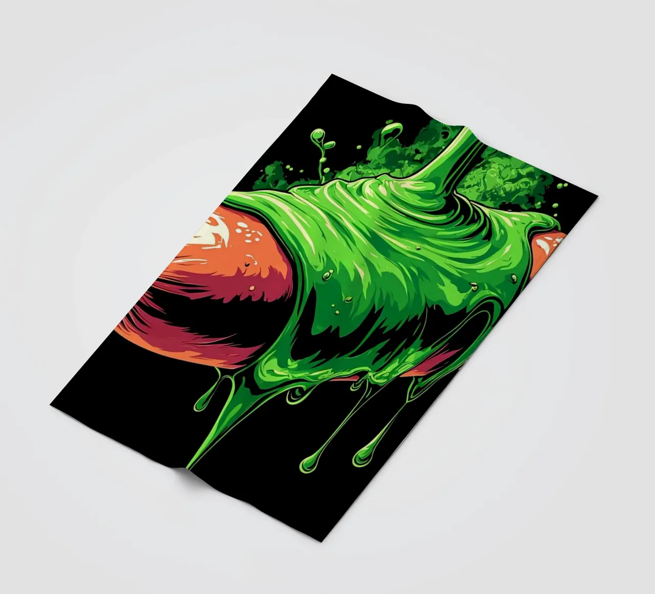 Salsiccia che cola - Pop Art coperta in pile da ColorCrash Gallery