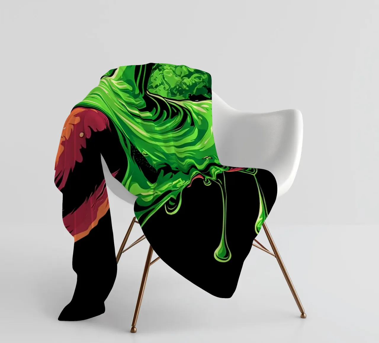 Salsiccia che cola - Pop Art coperta in pile da ColorCrash Gallery