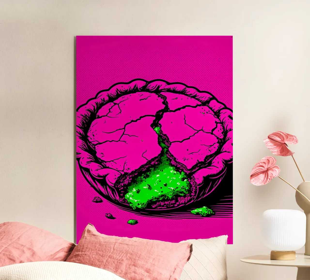 Torta dessert - Pop Art alluminio dibond da ColorCrash Gallery