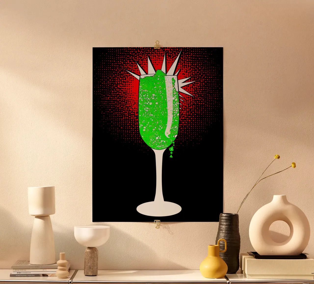 flute per champagne - Pop Art carta hahnemühle da ColorCrash Gallery