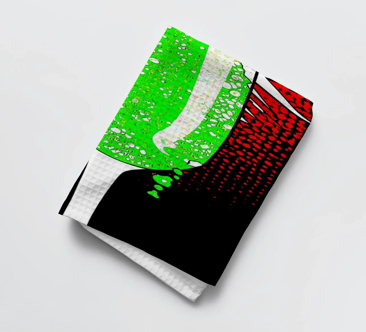 champagne flute - Pop Art tea towel by ColorCrash Gallery