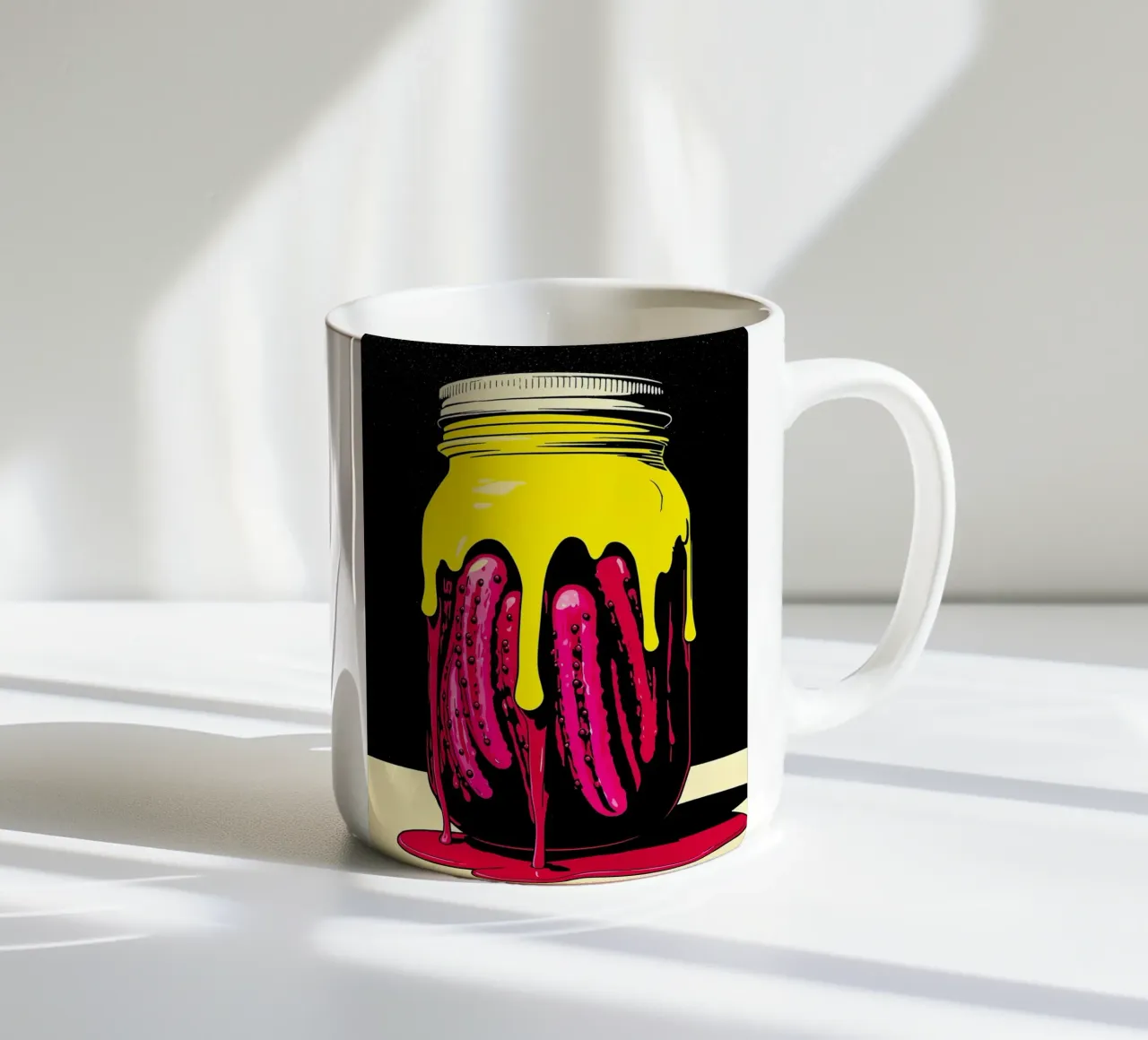 Barattolo di sottaceti - Pop Art tazza in ceramica da ColorCrash Gallery