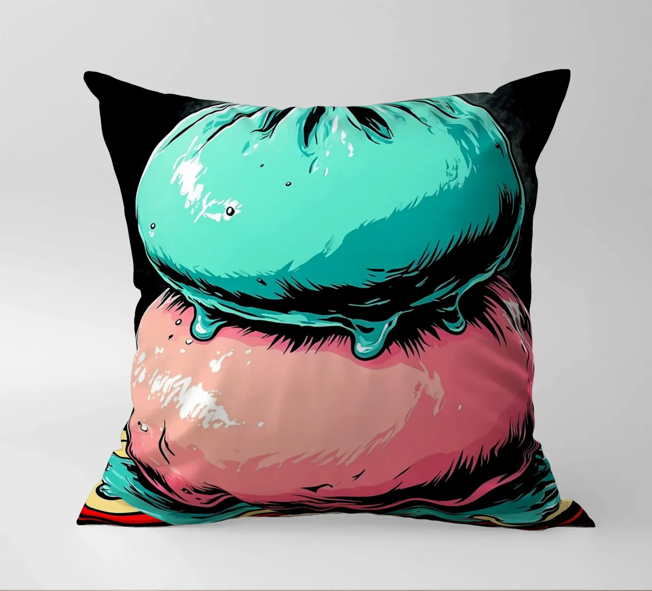 Gnocchi - Pop Art cuscino da ColorCrash Gallery