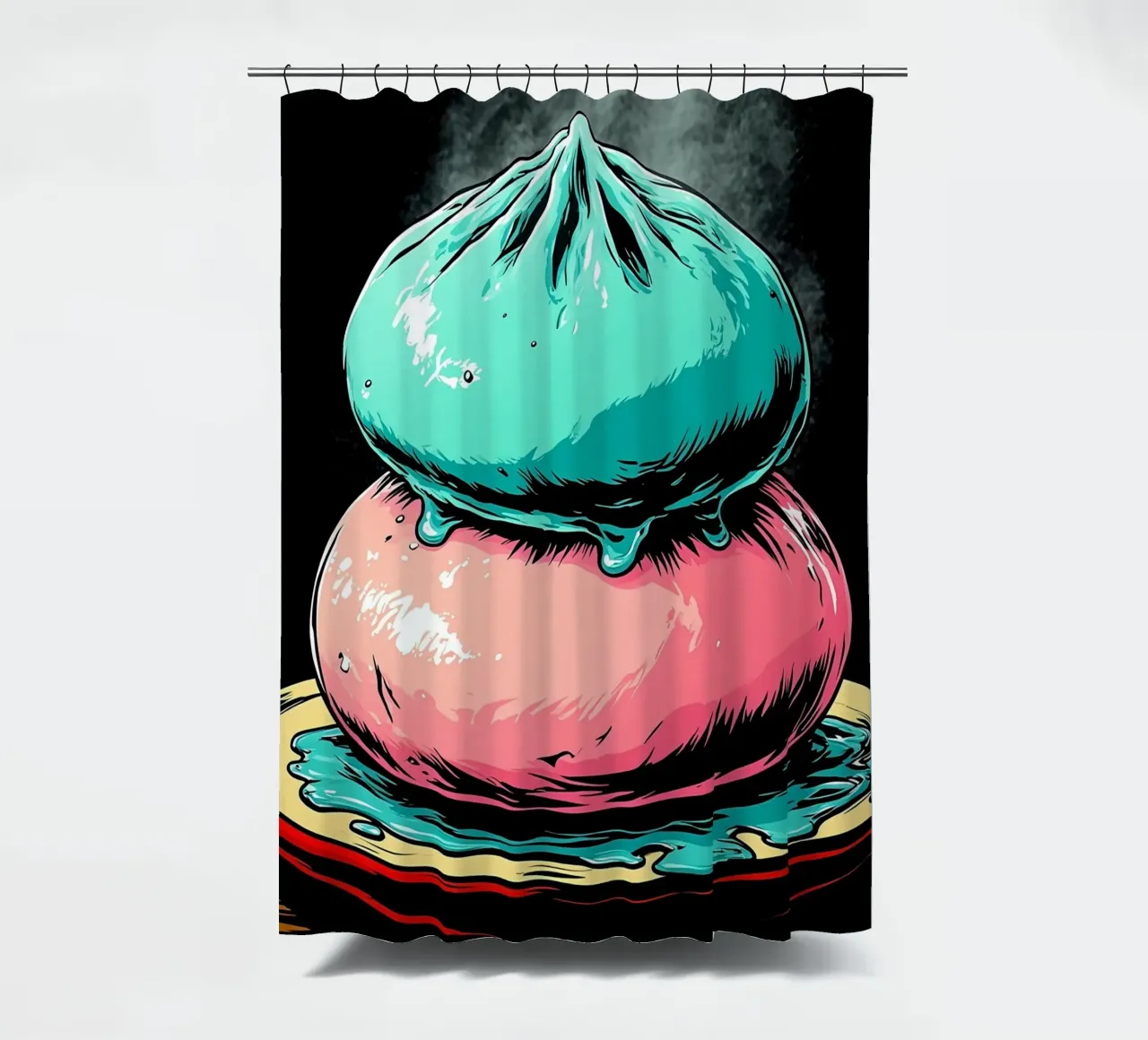 Gnocchi - Pop Art tenda da doccia da ColorCrash Gallery