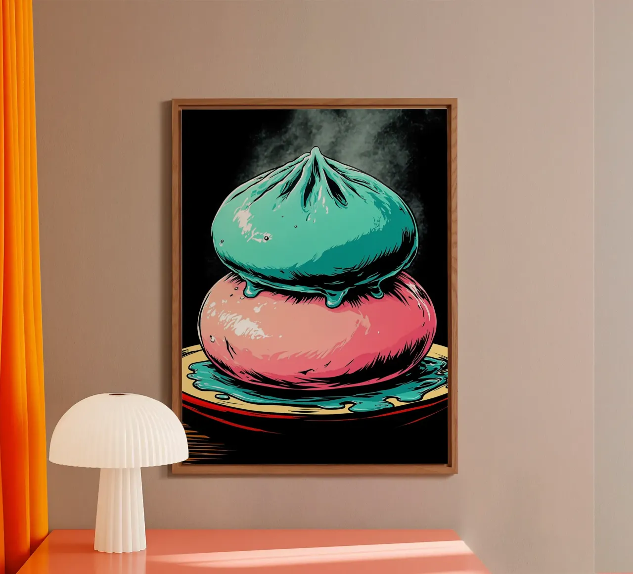 Gnocchi - Pop Art alluminio dibond da ColorCrash Gallery