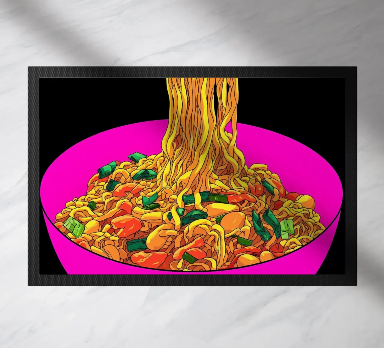 Ciotola di ramen - Pop Art zerbino da ColorCrash Gallery