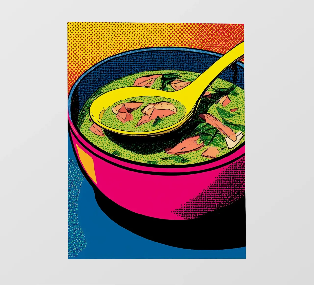 Soup Bowl - Pop Art pvc cover by ColorCrash Gallery