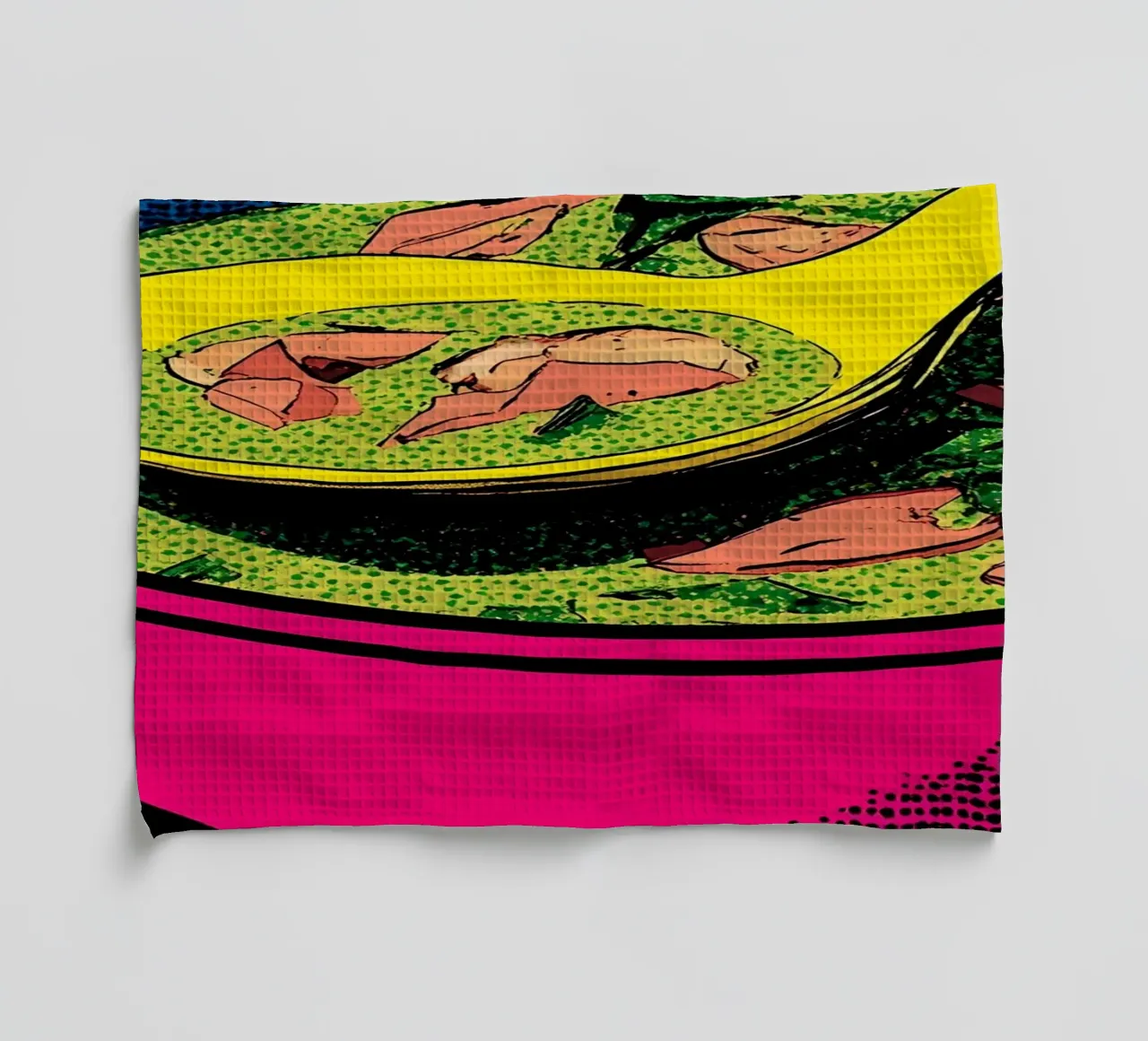 Bol à soupe - Pop Art torchon de ColorCrash Gallery