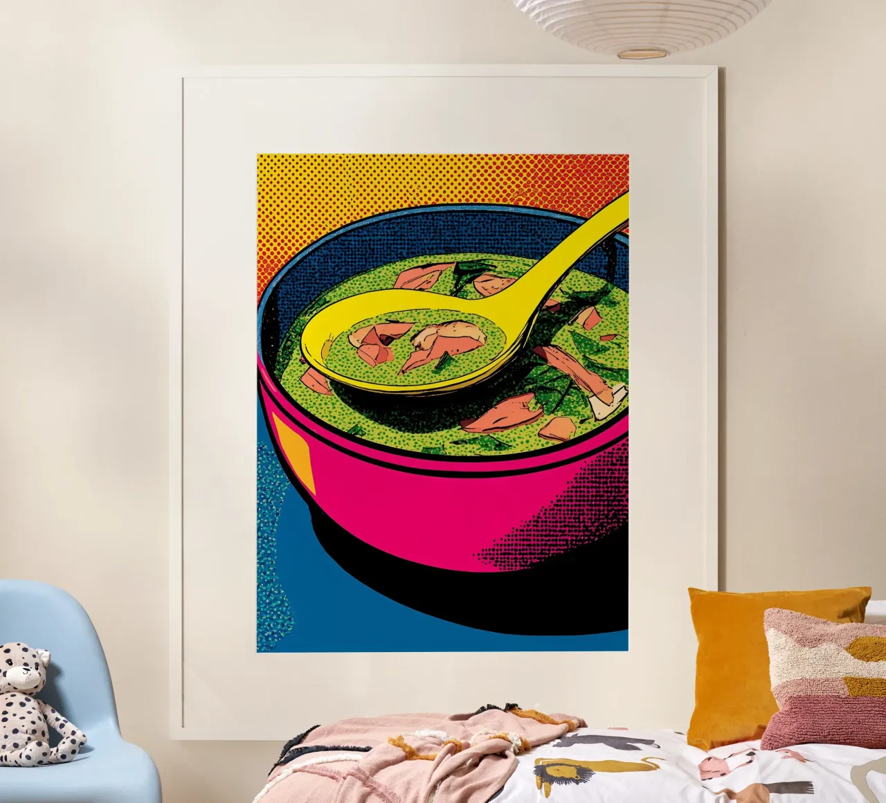 Soepkom - Pop Art hahnemühle van ColorCrash Gallery