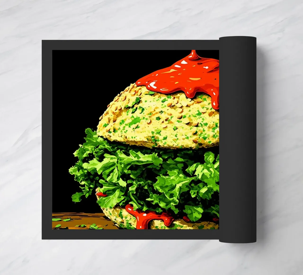 Hamburger - Pop Art zerbino da ColorCrash Gallery