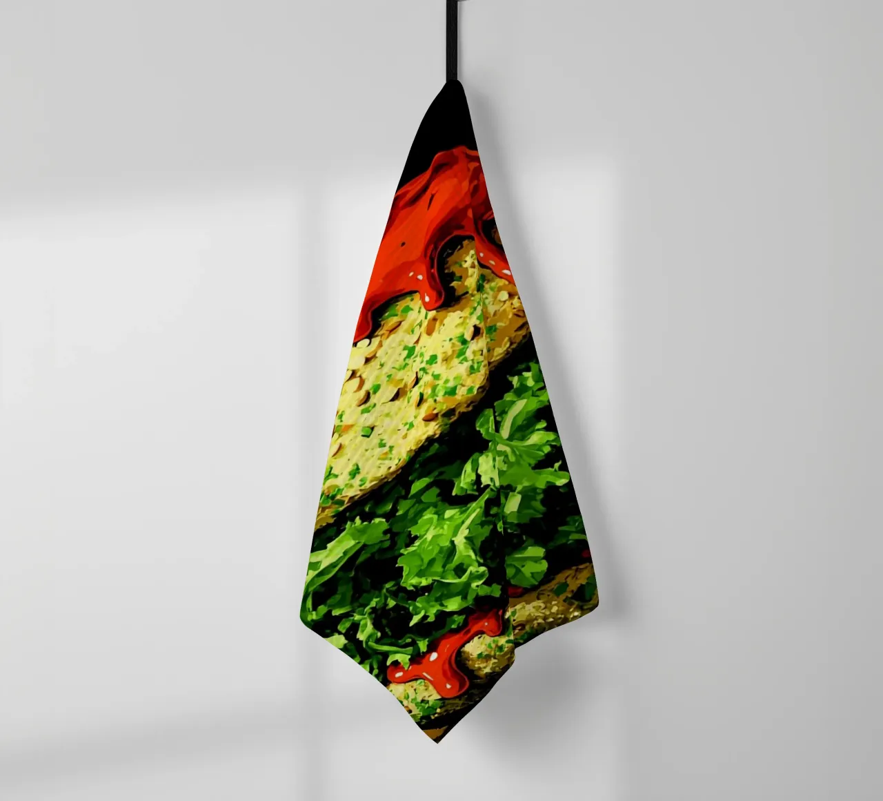 Hamburger - Pop Art canovaccio da cucina da ColorCrash Gallery